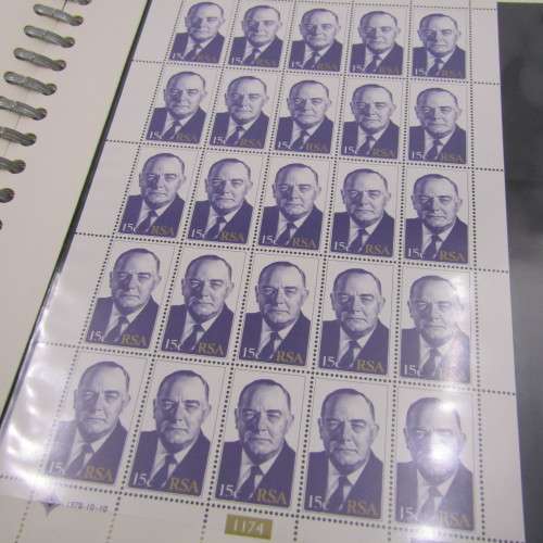 Stamp album with large lot of South Africa, South West Africa and homelands