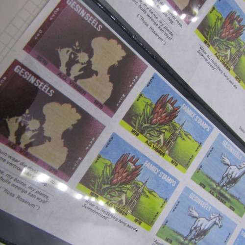 Stamp album with large lot of South Africa, South West Africa and homelands