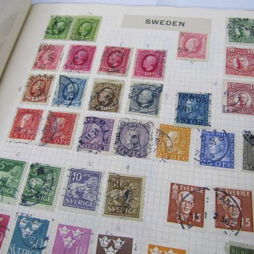 Album with early stamps from Finland, Norway, Sweden, Holland, German, Australia, Belgium, France