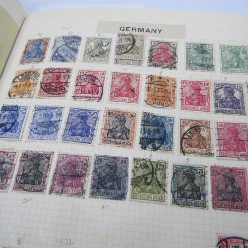 Album with early stamps from Finland, Norway, Sweden, Holland, German, Australia, Belgium, France