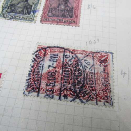 Album with early stamps from Finland, Norway, Sweden, Holland, German, Australia, Belgium, France