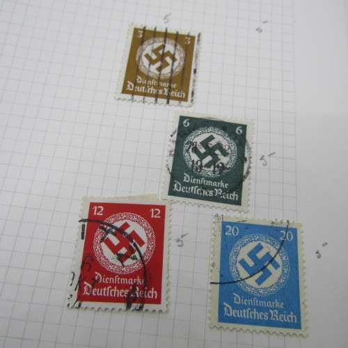 Album with early stamps from Finland, Norway, Sweden, Holland, German, Australia, Belgium, France