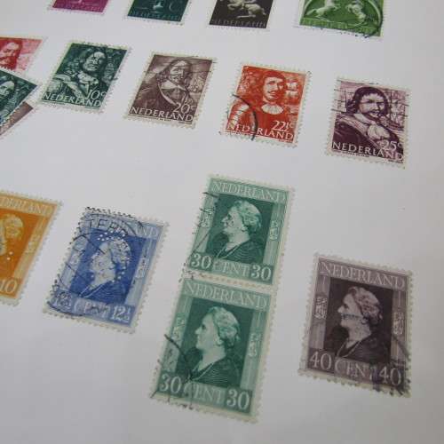 Album with over 1500+ excellent stamps Netherlands, Canada etc. - scarce and mint stamps