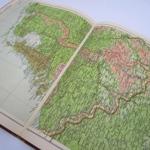 WW2 Daily Mail War Atlas with large air view map of the Western Front
