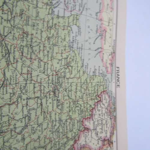 WW2 Daily Mail War Atlas with large air view map of the Western Front