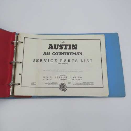 The Austin A55 Countryman service parts list - 1st Edition