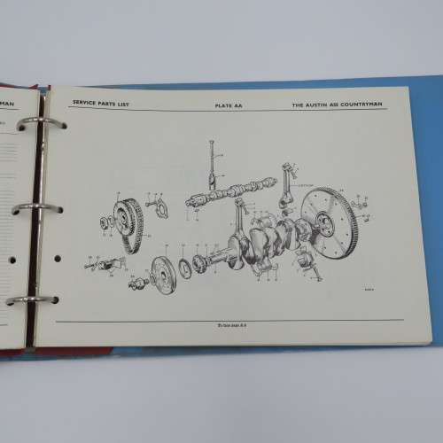 The Austin A55 Countryman service parts list - 1st Edition