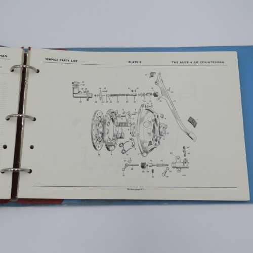The Austin A55 Countryman service parts list - 1st Edition