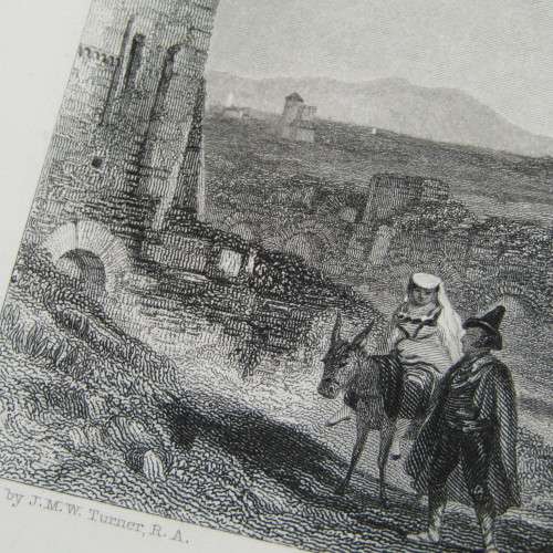 1830`s Engraving done by E. Finden and printed by A. Fullarton from a drawing by J.M.W Turner