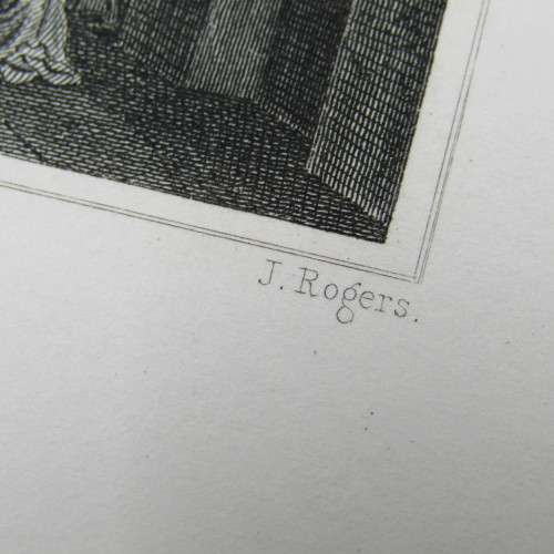 Engraving by J Rogers from painting by Geo Petrie - Printed by Fisher Son and Co