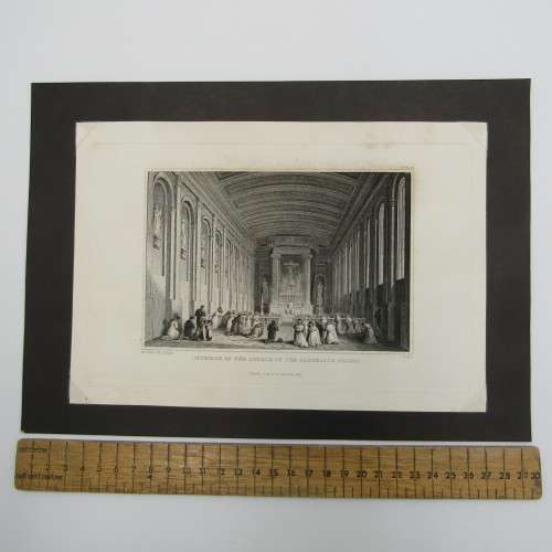 Engraving by J Rogers from painting by Geo Petrie - Printed by Fisher Son and Co