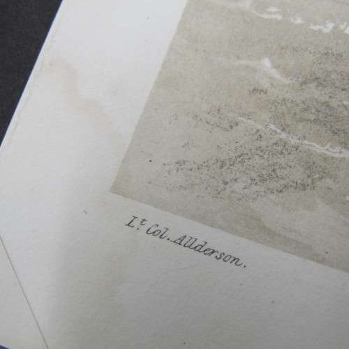 Engraving by JH le Keux from painting by Lt. Col. Allderson - Tyre - West view - early 1800s