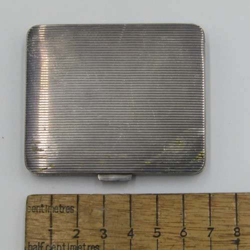 Sterling Silver powder puff with powder