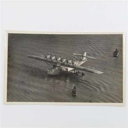 Original WW2 photo of Dornier flying boat in Southampton water
