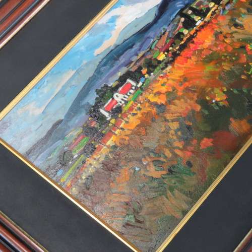 Dale Elliott Painting Overberg scene - Size with frame 76 x 93 cm - Size without frame 37 x 56 cm