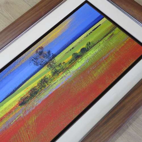 Derric van Rensburg Overberg landscape - Size with frame 72 x 123 cm - Size without frame 39 x 89 cm