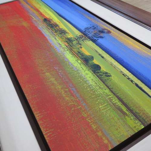Derric van Rensburg Overberg landscape - Size with frame 72 x 123 cm - Size without frame 39 x 89 cm