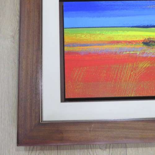 Derric van Rensburg Overberg landscape - Size with frame 72 x 123 cm - Size without frame 39 x 89 cm