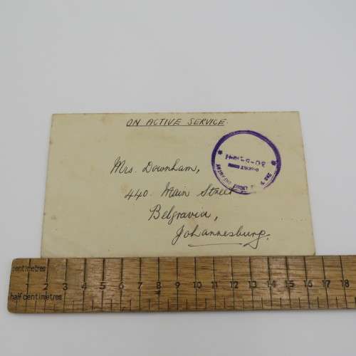 WW2 letter to Home comforts lady thanking her for a jersey - 1941 from Corporal Kelly