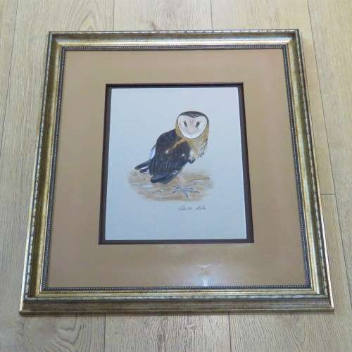 Christa Nolte watercolor painting of owl