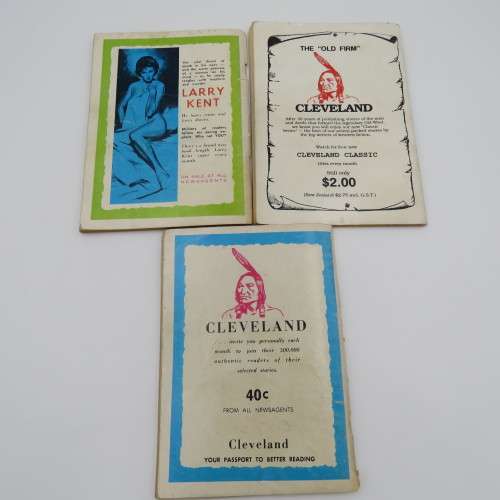 Lot of 3 vintage Western books by Cole Shelton