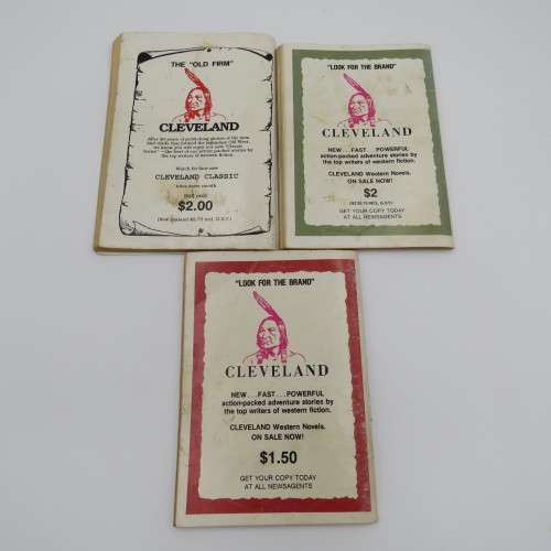 Lot of 3 vintage Western books by Emerson Dodge