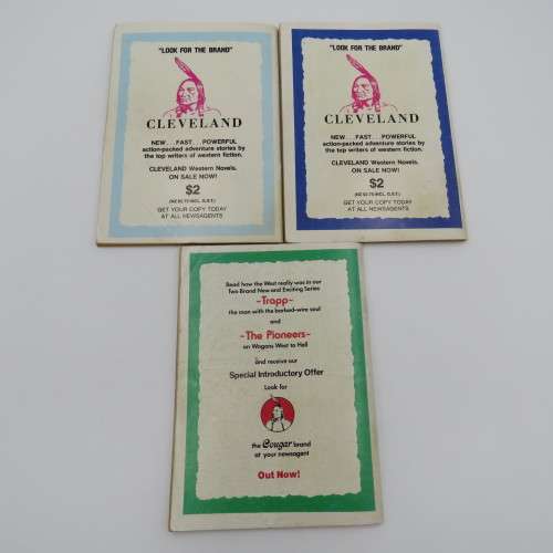Lot of 3 vintage Western books by Ben Jefferson