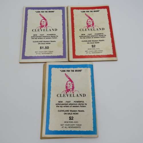Lot of 3 vintage Western cowboy books