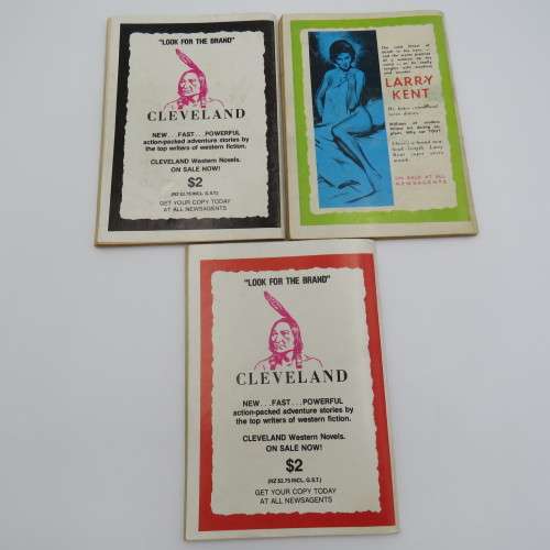 Lot of 3 vintage Western cowboy books