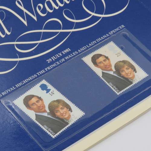 British Post Office Royal wedding 1981 stamps and booklet - Lady Di