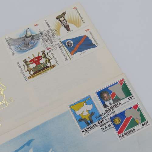 Lot of 3 Independence First day covers - Namibia, Transkei, Bophuthatswana