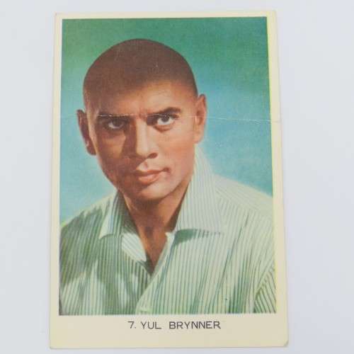Yul Brynner Movie card No 7 - Excellent condition