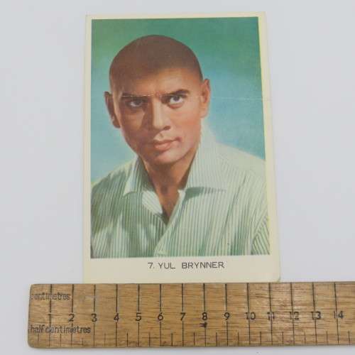 Yul Brynner Movie card No 7 - Excellent condition