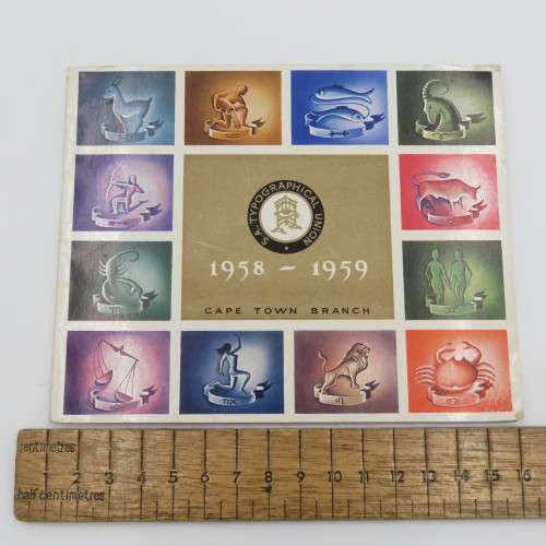 1958 SA Typographical Union Christmas card