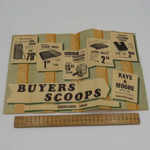 February 1969 Advert for Kaye and Moore in Simons town