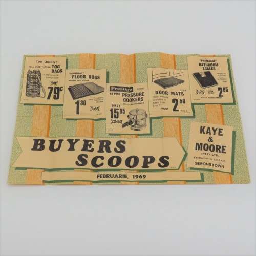February 1969 Advert for Kaye and Moore in Simons town