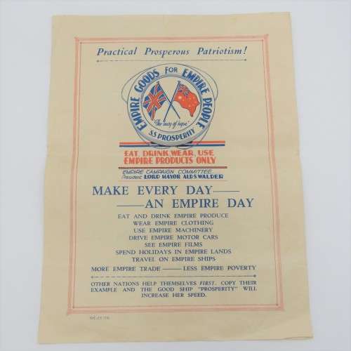 Empire day demonstration Sydney Australia 24 May 1932 brochure