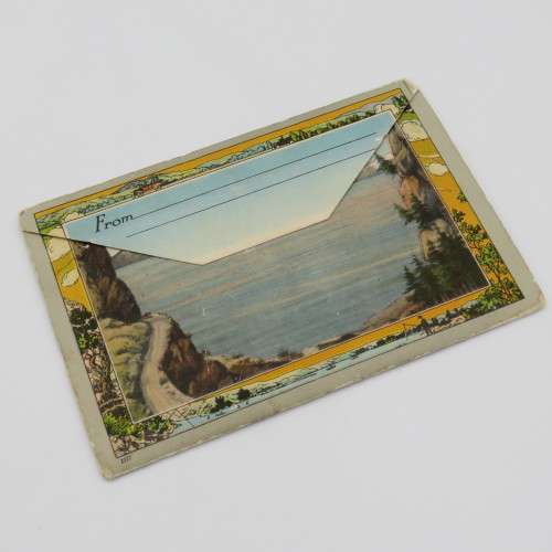 22 cards from 1920 with views of Lake Tahoe - Lettergram unused