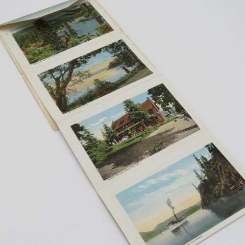 22 cards from 1920 with views of Lake Tahoe - Lettergram unused
