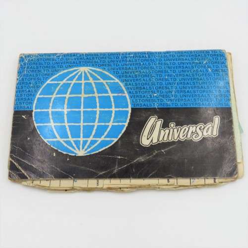 1972 Universal Stores payment book