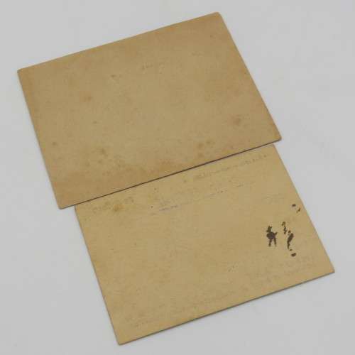 WW2 Troop Berthing card on transport ship - Issued to SGT Kisbey-Green plus meal card on ship