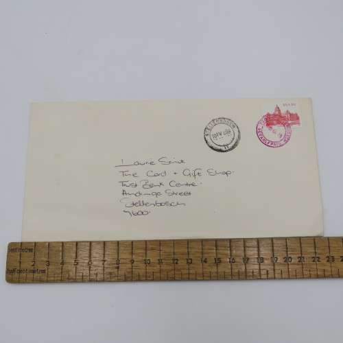 1988 Letter sent by Jan de Munck to an address in Stellenbosch with 16c RSA stamp