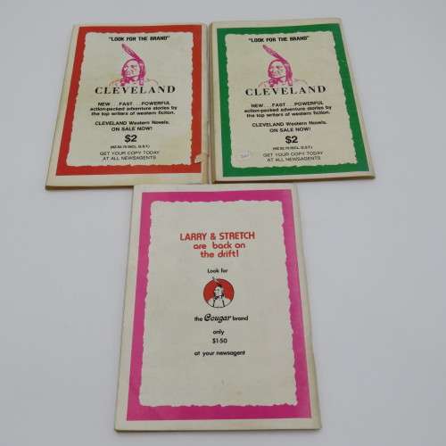 Lot of 3 vintage Western books by Kirk Hamilton