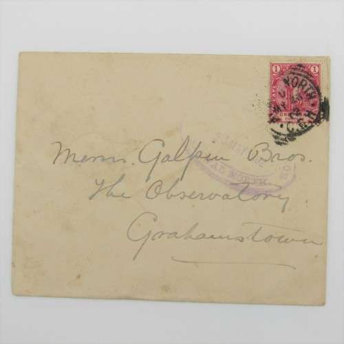 Boer War censored cover from Aliwal North South Africa to Grahamstown South Africa 23 May 1902