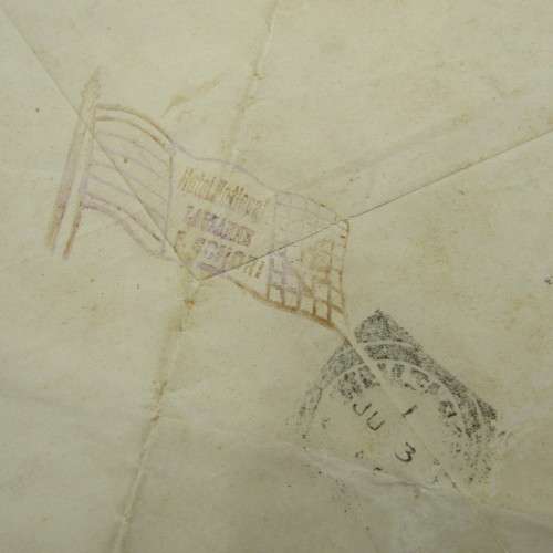 Postal cover from Lausanne Switzerland to Stellenbosch South Africa 2 May 1902