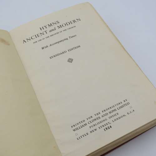Hymns - Ancient and Modern - Standard edition - 1924 issue