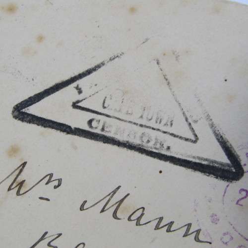 Boer War censored cover from De Aar South Africa to Mowbray South Africa 21 April 1902