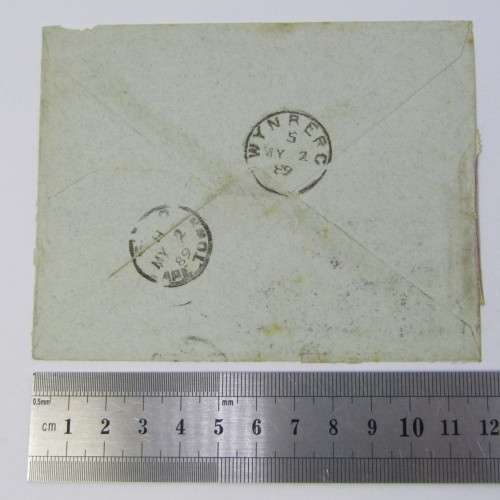 British 4 x 1 Penny Victorian on cover addressed to Lady Metheum South Africa hand written