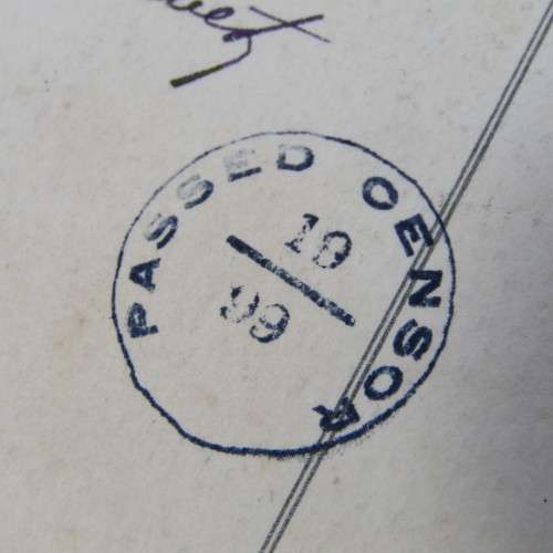 French Postcard passed by Eensor 18 Feb 1919 to Port Elizabeth passed by censor