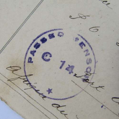 French postcard passed by censor C14 to Port Elizabeth